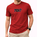 Camiseta Masculina Vermelha 70x7 Aplique