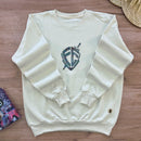 Moletom Off White Escudo Fé