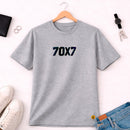 Camiseta Masculina Cinza 70x7 Aplique