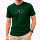 Camiseta Masculina Verde 70x7 Aplique