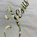 Camiseta Feminina Branca Jesus Dourado