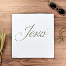 Camiseta Feminina Branca Jesus Dourado