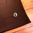 Camiseta Masculina Marrom 70x7 Aplique