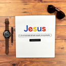 Camiseta Masculina Branca Jesus Se me buscarem de todo coração, me encontrarão