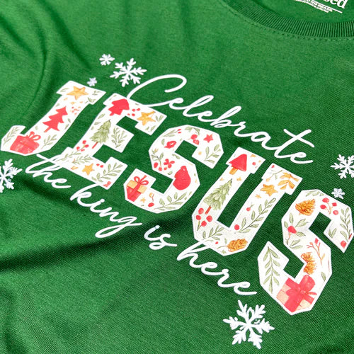 Camiseta Masculina Verde Celebrate Jesus