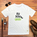 Camiseta Masculina Branca Eu Sou Grato