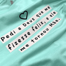 Camiseta Feminina Verde Menta Pedi a Deus