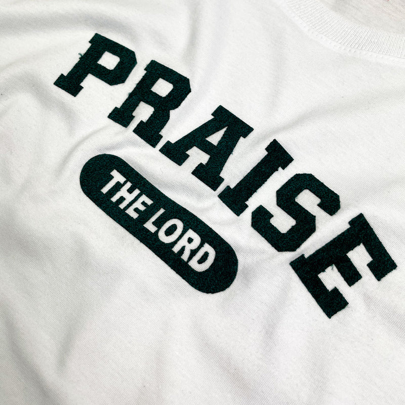 Camiseta Feminina Branca Praise The Lord