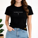 Camiseta Feminina Preta Tua Graça Me Basta