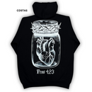 Moletom Canguru Com Capuz Preto Guarda Teu Coração Prov 4:23