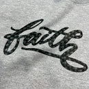 Moletom Cinza Aplique Faith