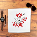 Camiseta Masculina Branca Foi Por Você Mão