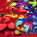 Camiseta Feminina Vermelha Corações