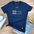 Camiseta Feminina Azul Mãe é Abrigo