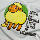 T-Shirt Infantil Branca Ovelha Deixou As Noventa E Nove