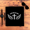 Camiseta Masculina Preta Cristo vive em mim