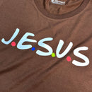 Camiseta Feminina Marrom J.E.S.U.S