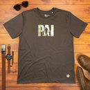 Camiseta Masculina Marrom Pai Filhos Dourado