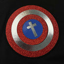 T-Shirt Infantil Preta Escudo Cruz