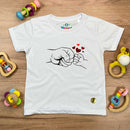 T-Shirt Infantil Branca Toque de Pai e Filho(a) Toque de Pai e Filho(a)