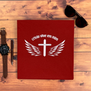 Camiseta Masculina Vermelha Cristo vive em mim