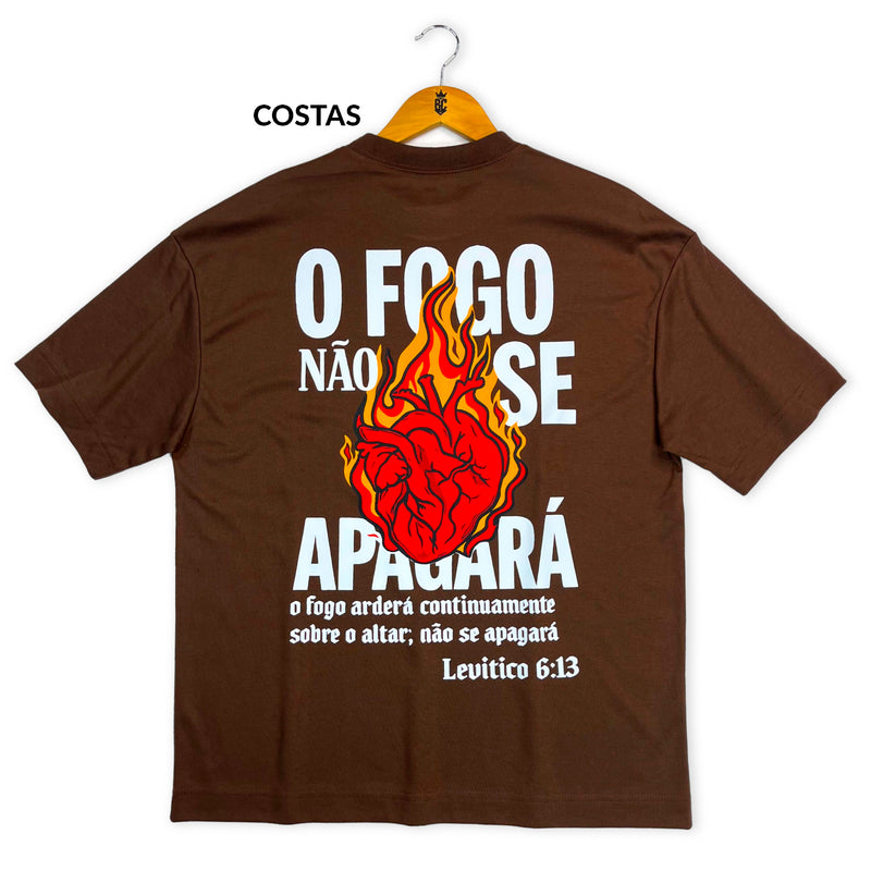 Oversized Marrom Full O Fogo No Se Apagar Oversized Marrom Full O Fogo No Se Apagar
