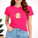 Camiseta Feminina Pink O Senhor é o Meu Pastor Ovelha