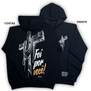 Moletom Canguru Com Capuz Preto Foi Por Você!