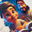 T-Shirt Infantil Off White Amigo Jesus