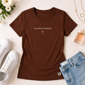 Camiseta Feminina  Marrom Tua Graça Me Basta