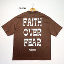 Oversized Marrom Full Faith Over Fear Psalm 56:3
