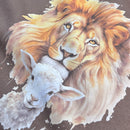 Moletom Marrom Leão E Cordeiro