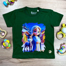 T-Shirt Infantil Verde Maria Grávida