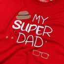 Camiseta Masculina Vermelha My Super Dad