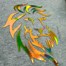 Moletom Cinza Aplique Leão dourado