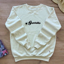 Moletom Off White Girassol Gratidão