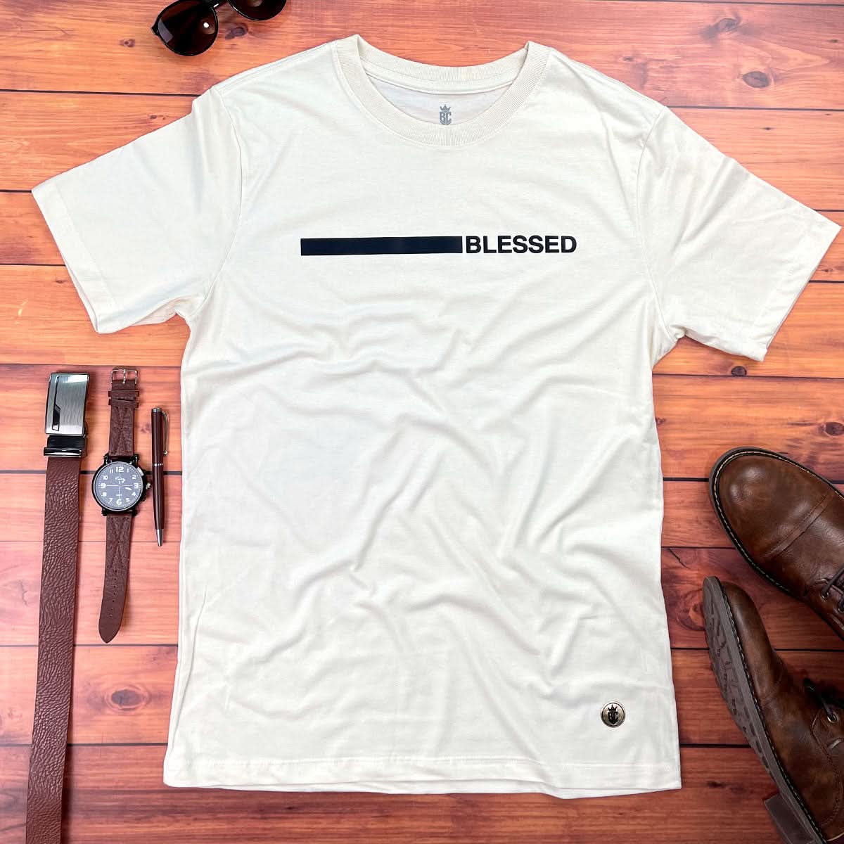 Camiseta Masculina Off White Blessed