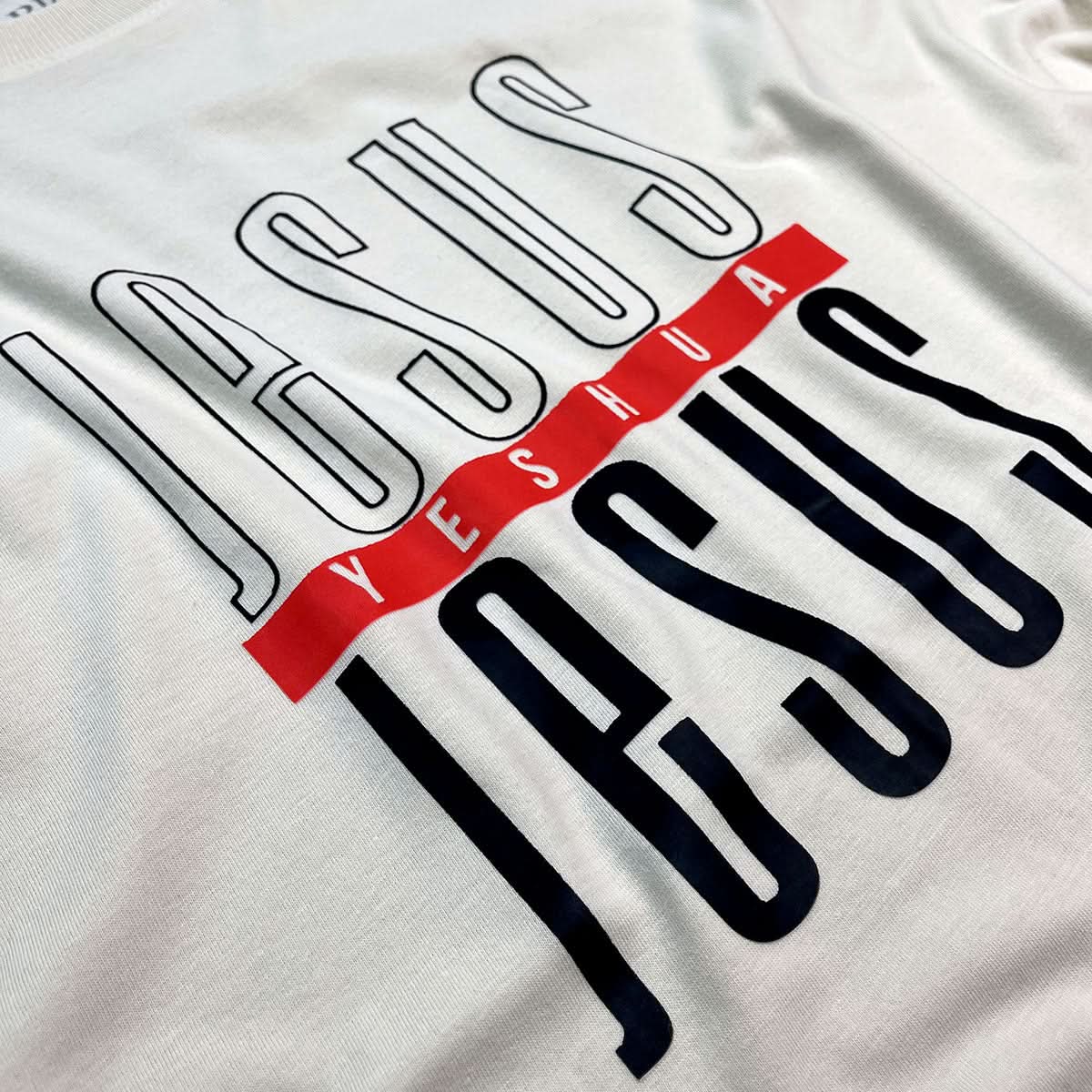 Camiseta Masculina Off White  Jesus Yeshua