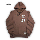 Moletom Canguru Com Capuz Marrom 70X7