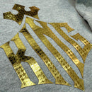 Moletom Cinza Aplique King Dourado