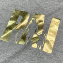 Camiseta Masculina Cinza Pai Filhos Dourado