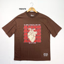 Oversized Marrom Eu Nunca Imaginaria Onde Esse Amor Iria Me Levar