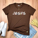 Camiseta Feminina Marrom J.E.S.U.S