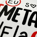 Camiseta Masculina Branca Eu sou a metade dela