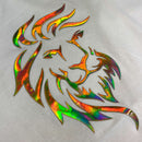 Camiseta Masculina Off White Aplique Leão Dourado