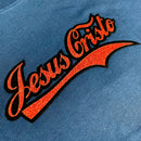 Camiseta Masculina Azul Jesus Cristo Cola