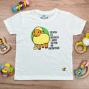 T-Shirt Infantil Off White Ovelha Deixou As Noventa E Nove