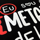 Camiseta Masculina Preta Eu sou a metade dela