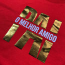 Camiseta Masculina Vermelha Pai Meu Melhor Amigo