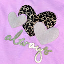 Camiseta Feminina Rosa Aplique Always